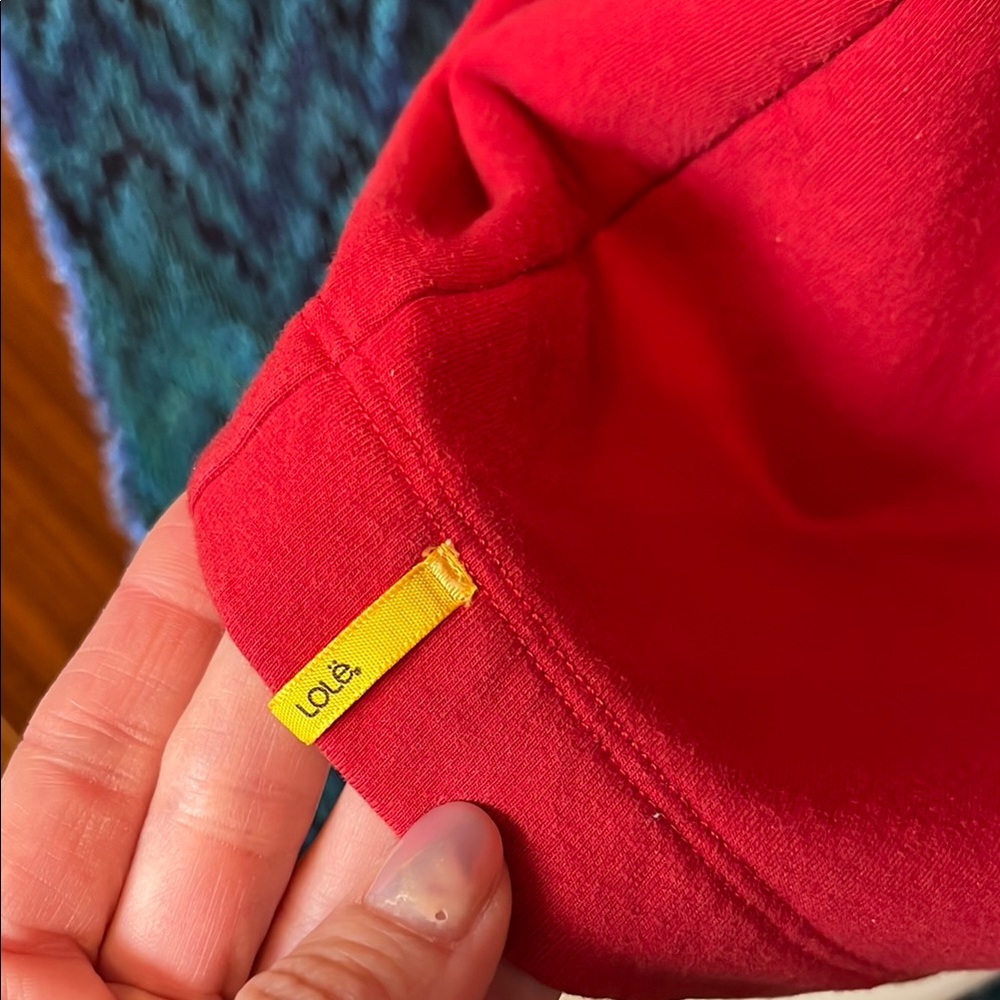Lolé Red Long Sleeve Dress with Pocket - Picture 8 of 13